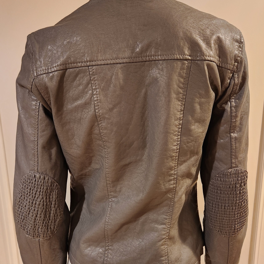 Vanity Metallic Leather Jacket - image 4